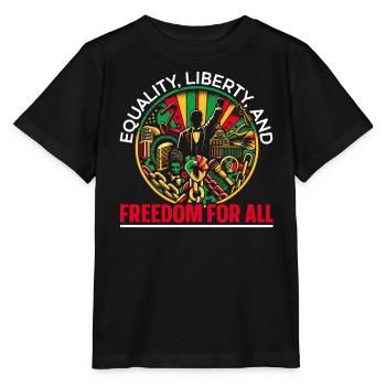 Proclamation d’émancipation African Juneteenth - T-shirt bio MINI CREATOR Stanley/Stella Enfant - noir - Devant - Mikhail (115cm)