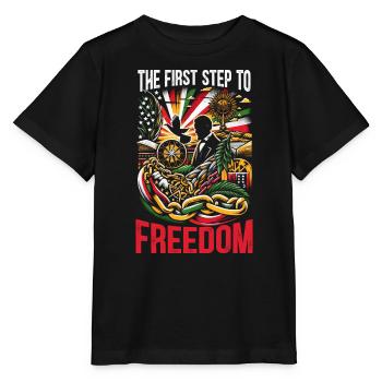 Proclamation d’émancipation African Juneteenth - T-shirt bio MINI CREATOR Stanley/Stella Enfant - noir - Devant - Mikhail (115cm)
