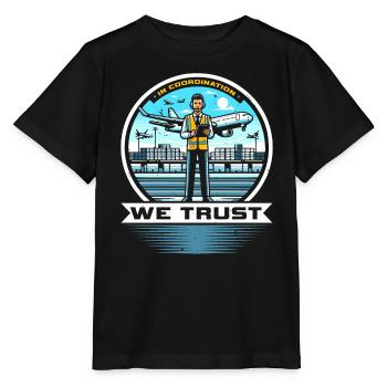 Airport Logistics Coordinator Aviation Airport - Stanley/Stella MINI CREATOR Kids’ T-Shirt - black - Front - Mikhail (115cm)