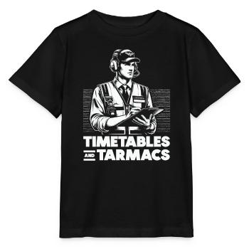 Airport Logistics Coordinator Aviation Airport - Stanley/Stella MINI CREATOR Kids’ T-Shirt - black - Front - Mikhail (115cm)
