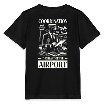 Koordinator Flughafenlogistik Aviation Airport - Stanley/Stella Kinder T-Shirt MINI CREATOR  - Schwarz - Vorne - Mikhail (115cm)