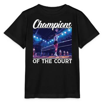 Indoor Volleyball Lover Sport Volleyball Player - Stanley/Stella MINI CREATOR Kids’ T-Shirt - black - Front - Mikhail (115cm)