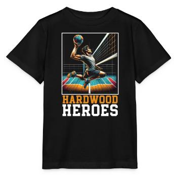Indoor Volleyball Lover Sport Volleyball Player - Stanley/Stella MINI CREATOR Kids’ T-Shirt - black - Front - Mikhail (115cm)