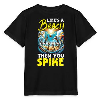 Beach Volleyball Sport Lover Volleyball Player - Stanley/Stella MINI CREATOR Kids’ T-Shirt - black - Front - Mikhail (115cm)