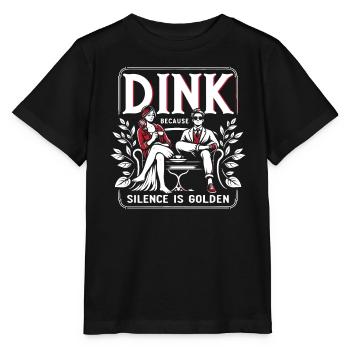 Dual Income No Kids Marriage Married Couple DINK - Stanley/Stella MINI CREATOR Kids’ T-Shirt - black - Front - Mikhail (115cm)