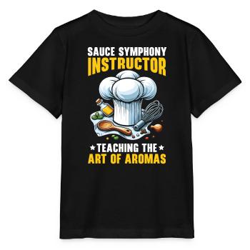 Culinary Arts Teacher Kitchen Cook Chef Cooking - Stanley/Stella MINI CREATOR Kids’ T-Shirt - black - Front - Mikhail (115cm)