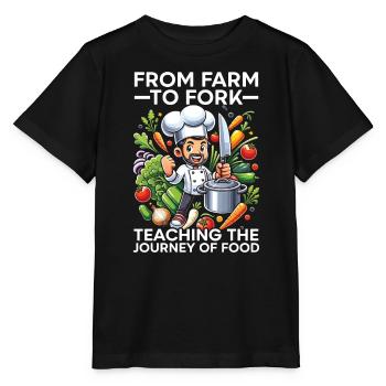 Kochkunst Lehrer Küche Koch Koch - Stanley/Stella Kinder T-Shirt MINI CREATOR  - Schwarz - Vorne - Mikhail (115cm)