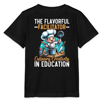 Culinary Arts Teacher Kitchen Cook Chef Cooking - Stanley/Stella MINI CREATOR Kids’ T-Shirt - black - Front - Mikhail (115cm)