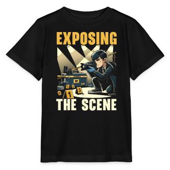 Photographe médico-légal Enquête sur les scènes de crime - T-shirt bio MINI CREATOR Stanley/Stella Enfant - noir - Devant - Mikhail (115cm)
