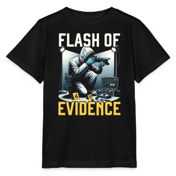 Photographe médico-légal Enquête sur les scènes de crime - T-shirt bio MINI CREATOR Stanley/Stella Enfant - noir - Devant - Mikhail (115cm)
