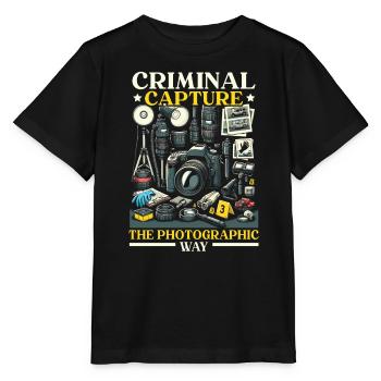 Photographe médico-légal Enquête sur les scènes de crime - T-shirt bio MINI CREATOR Stanley/Stella Enfant - noir - Devant - Mikhail (115cm)