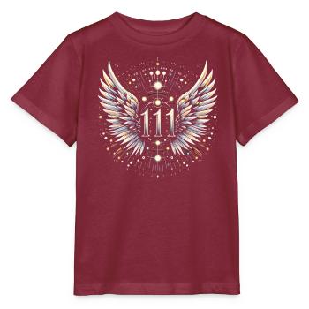 Engelszahl Spirituelle Begleitung Numerologie - Stanley/Stella Kinder T-Shirt MINI CREATOR  - Burgunderrot - Vorne - Kain (125cm)