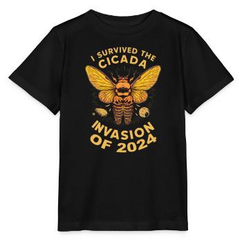 Cicada Invasion Insect Brood Cicada Survivor - Stanley/Stella MINI CREATOR Kids’ T-Shirt - black - Front - Mikhail (115cm)