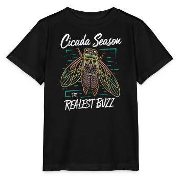 Invasion de cigale Couvain d'insectes Survivant de cigale - T-shirt bio MINI CREATOR Stanley/Stella Enfant - noir - Devant - Mikhail (115cm)