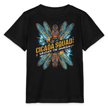Invasion de cigale Couvain d'insectes Survivant de cigale - T-shirt bio MINI CREATOR Stanley/Stella Enfant - noir - Devant - Mikhail (115cm)