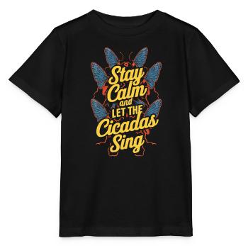 Cicada Invasion Insect Brood Cicada Survivor - Stanley/Stella MINI CREATOR Kids’ T-Shirt - black - Front - Mikhail (115cm)