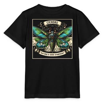 Invasion de cigale Couvain d'insectes Survivant de cigale - T-shirt bio MINI CREATOR Stanley/Stella Enfant - noir - Devant - Mikhail (115cm)