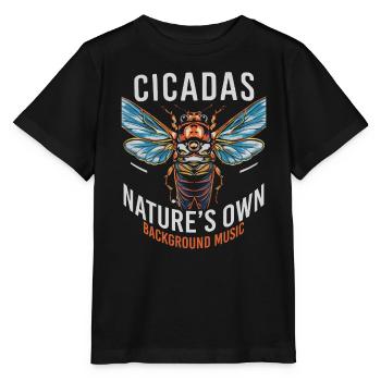 Invasion de cigale Couvain d'insectes Survivant de cigale - T-shirt bio MINI CREATOR Stanley/Stella Enfant - noir - Devant - Mikhail (115cm)