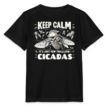 Cicada Invasion Insect Brood Cicada Survivor - Stanley/Stella MINI CREATOR Kids’ T-Shirt - black - Front - Mikhail (115cm)