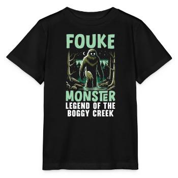 Monstre de Fouke Sasquatch du Sud Cryptozoologie - T-shirt bio MINI CREATOR Stanley/Stella Enfant - noir - Devant - Mikhail (115cm)