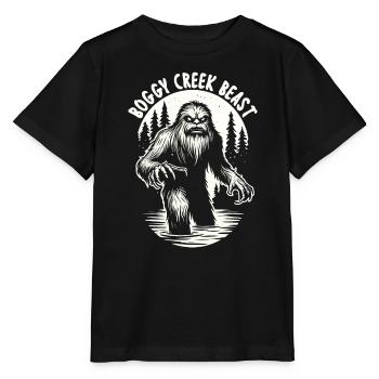 Fouke Monster Southern Sasquatch Cryptozoology - Stanley/Stella MINI CREATOR Kids’ T-Shirt - black - Front - Mikhail (115cm)
