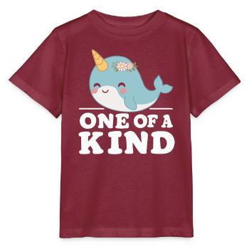 Amoureux du narval Licorne de l’animal marin Narval - T-shirt bio MINI CREATOR Stanley/Stella Enfant - bordeaux - Devant - Kain (125cm)