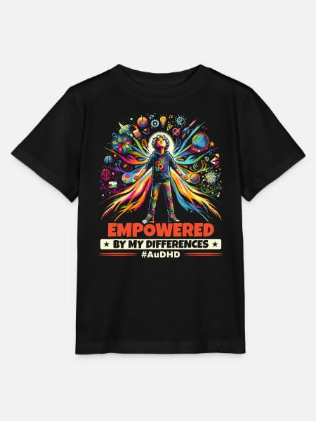 AuDHD Autismus ADHS Autistisches Spektrum Neurodiversität - Stanley/Stella Kinder T-Shirt MINI CREATOR  - Schwarz
