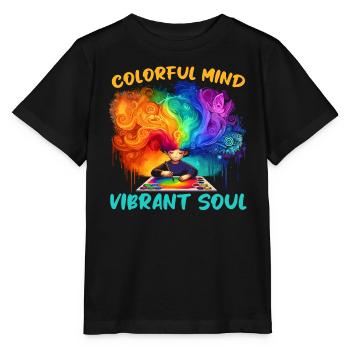 AuDHD Autisme TDAH Spectre autistique Neurodiversité - T-shirt bio MINI CREATOR Stanley/Stella Enfant - noir - Devant - Mikhail (115cm)