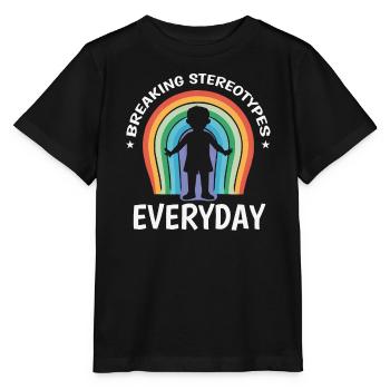 AuDHD Autism ADHD Autistic Spectrum Neurodiversity - Stanley/Stella MINI CREATOR Kids’ T-Shirt - black - Front - Mikhail (115cm)