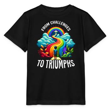 AuDHD Autism ADHD Autistic Spectrum Neurodiversity - Stanley/Stella MINI CREATOR Kids’ T-Shirt - black - Front - Mikhail (115cm)