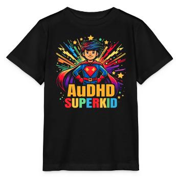 AuDHD Autism ADHD Autistic Spectrum Neurodiversity - Stanley/Stella MINI CREATOR Kids’ T-Shirt - black - Front - Mikhail (115cm)