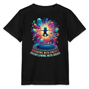 AuDHD Autisme TDAH Spectre autistique Neurodiversité - T-shirt bio MINI CREATOR Stanley/Stella Enfant - noir - Devant - Mikhail (115cm)