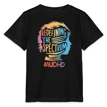 AuDHD Autism ADHD Autistic Spectrum Neurodiversity - Stanley/Stella MINI CREATOR Kids’ T-Shirt - black - Front - Mikhail (115cm)
