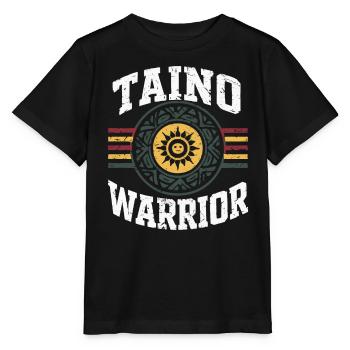 Taino Indian Puerto Rico Boricua Puerto Rican - Stanley/Stella MINI CREATOR Kids’ T-Shirt - black - Front - Mikhail (115cm)