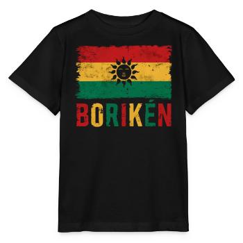 Taino-Indianer Puerto Rico Boricua Puerto-Ricaner - Stanley/Stella Kinder T-Shirt MINI CREATOR  - Schwarz - Vorne - Mikhail (115cm)