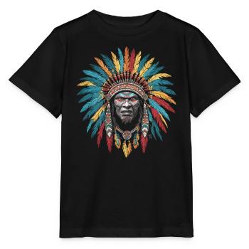 Taino Indianer Puerto Rico Boricua Puerto Ricaner - Stanley/Stella Kinder T-Shirt MINI CREATOR  - Schwarz - Vorne - Mikhail (115cm)