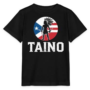 Taino-Indianer Puerto Rico Boricua Puerto-Ricaner - Stanley/Stella Kinder T-Shirt MINI CREATOR  - Schwarz - Vorne - Mikhail (115cm)