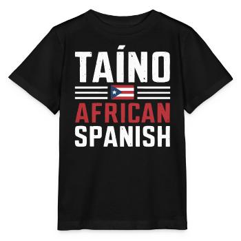 Taino-Indianer Puerto Rico Boricua Puerto-Ricaner - Stanley/Stella Kinder T-Shirt MINI CREATOR  - Schwarz - Vorne - Mikhail (115cm)