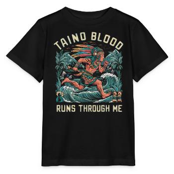 Taino-Indianer Puerto Rico Boricua Puerto-Ricaner - Stanley/Stella Kinder T-Shirt MINI CREATOR  - Schwarz - Vorne - Mikhail (115cm)