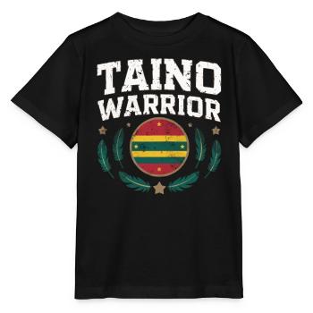 Taino Indian Puerto Rico Boricua Puerto Rican - Stanley/Stella MINI CREATOR Kids’ T-Shirt - black - Front - Mikhail (115cm)