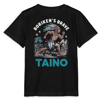 Taino-Indianer Puerto Rico Boricua Puerto-Ricaner - Stanley/Stella Kinder T-Shirt MINI CREATOR  - Schwarz - Vorne - Mikhail (115cm)