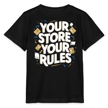 Entrepreneur en commerce électronique d’entreprise de dropshipping - T-shirt bio MINI CREATOR Stanley/Stella Enfant - noir - Devant - Mikhail (115cm)