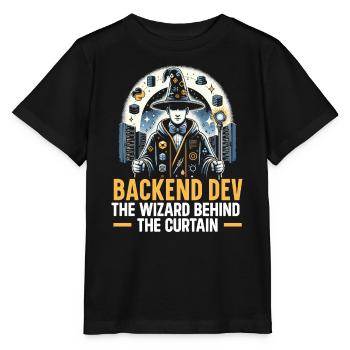 Backend Developer Programming Software Programmer - Stanley/Stella MINI CREATOR Kids’ T-Shirt - black - Front - Mikhail (115cm)