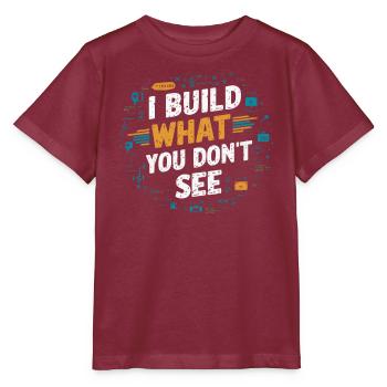 Programmeur logiciel de programmation backend - T-shirt bio MINI CREATOR Stanley/Stella Enfant - bordeaux - Devant - Kain (125cm)