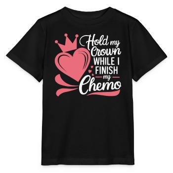 Brustkrebs-Bewusstseinsmonat Pink Ribbon Chemo - Stanley/Stella Kinder T-Shirt MINI CREATOR  - Schwarz - Vorne - Mikhail (115cm)