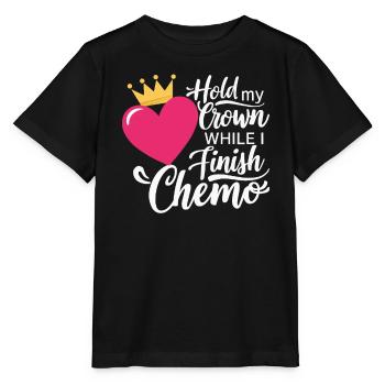 Brustkrebs-Bewusstseinsmonat Pink Ribbon Chemo - Stanley/Stella Kinder T-Shirt MINI CREATOR  - Schwarz - Vorne - Mikhail (115cm)
