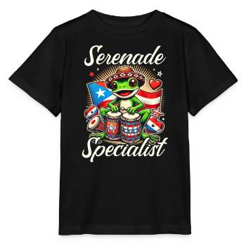 Coqui Frog Puerto Rico Pride Boricua Puerto Rican - Stanley/Stella MINI CREATOR Kids’ T-Shirt - black - Front - Mikhail (115cm)