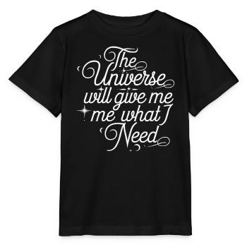 Cosmic Energy Life Energy Universal Force - Stanley/Stella MINI CREATOR Kids’ T-Shirt - black - Front - Mikhail (115cm)