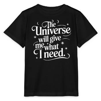 Cosmic Energy Life Energy Universal Force - Stanley/Stella MINI CREATOR Kids’ T-Shirt - black - Front - Mikhail (115cm)
