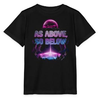 Cosmic Energy Life Energy Universal Force - Stanley/Stella MINI CREATOR Kids’ T-Shirt - black - Front - Mikhail (115cm)